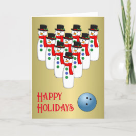 Muñecos de Navidad Bolos Tarjeta de Navidad