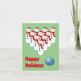 Muñecos de Navidad Bolos Tarjeta de Navidad