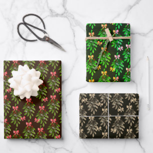 Muñecos de Navidad - Hojas de Papel de Regalo