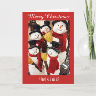 Muñecos de nieve de todos nosotros Navidad