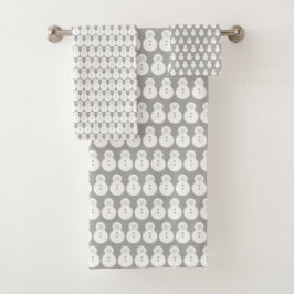 Muñecos de nieve del gris del invierno