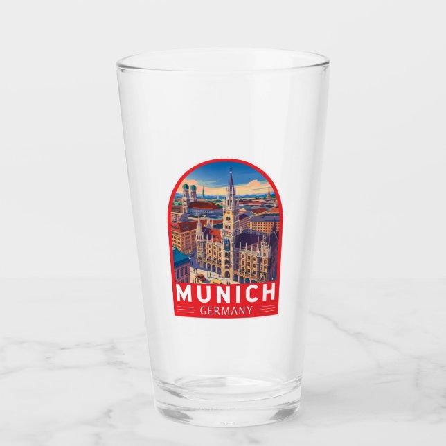 Munich Germany Travel Art Emblem (Anverso)