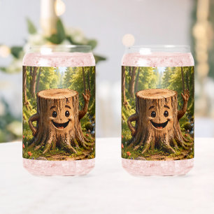 Munie de tocón de árbol vasos de vidrio/cristalerí