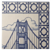 Mural de Azulejo de San Francisco 2 de 6 Arriba a