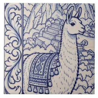 Mural de Azulejo Machu Picchu 3 de 6 Medio Izquier