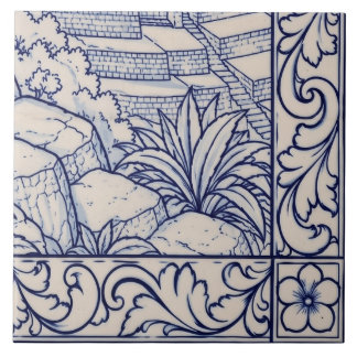 Mural de Azulejo Machu Picchu 6 de 6 Abajo a la De