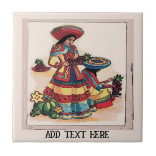 Mural de azulejos de mujeres mexicanas, editar tex