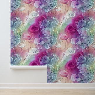 Mural de pared de flor floral de guisantes dulces