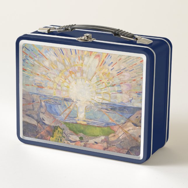 Mural Edvard Munch Pintando El Sol (Solen) (1911) (Anverso)