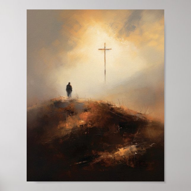 Muralla acuática cristiana arte El Señor es mi ove (Frente)