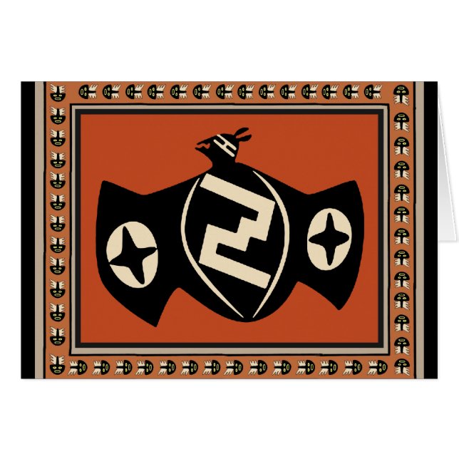 Murciélago Tribal Mimbres (Anverso (Horizontal))