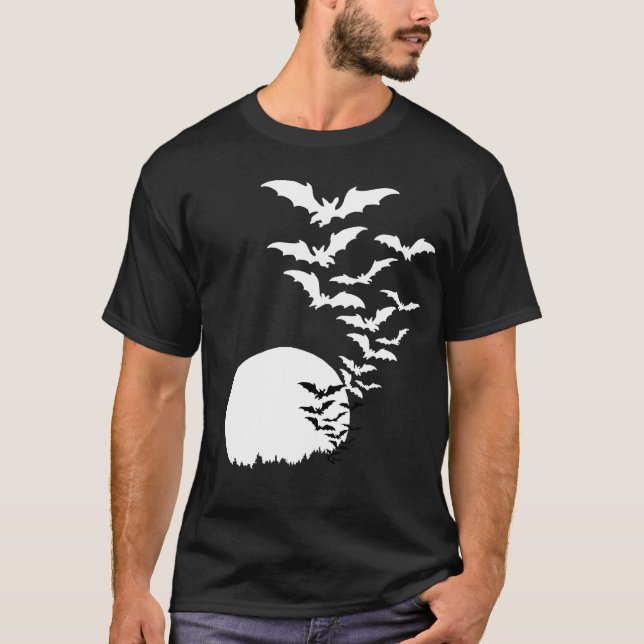 Murciélagos en la camiseta de la luna (Anverso)
