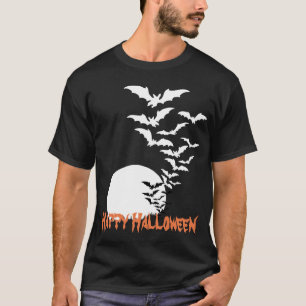 Murciélagos en la camiseta de la luna