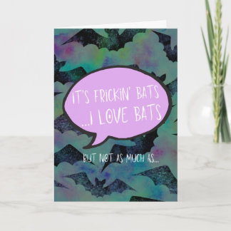 Murciélagos Locos Tarjeta de Amor - Regalo para Pa