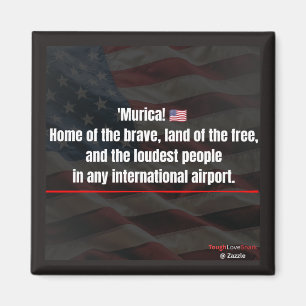¡Murica! Imán de nevera divertido y patriótico - 2
