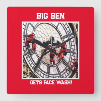 Muro de acrílico reloj grande cuadrado!