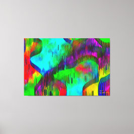 "Muro de agua" Lienzo estirado 3 apilado 60" x 40"