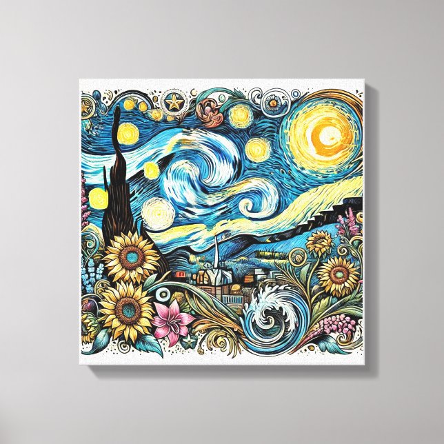 Muro de arte Dreamscape Canvas de Van Gogh (Anverso)