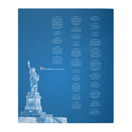 Muro de arte metalizado decreta Constitución de Es