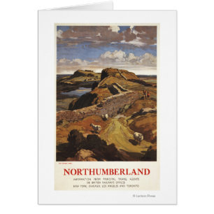 Muro de Hadrian y Poster británico de la oveja