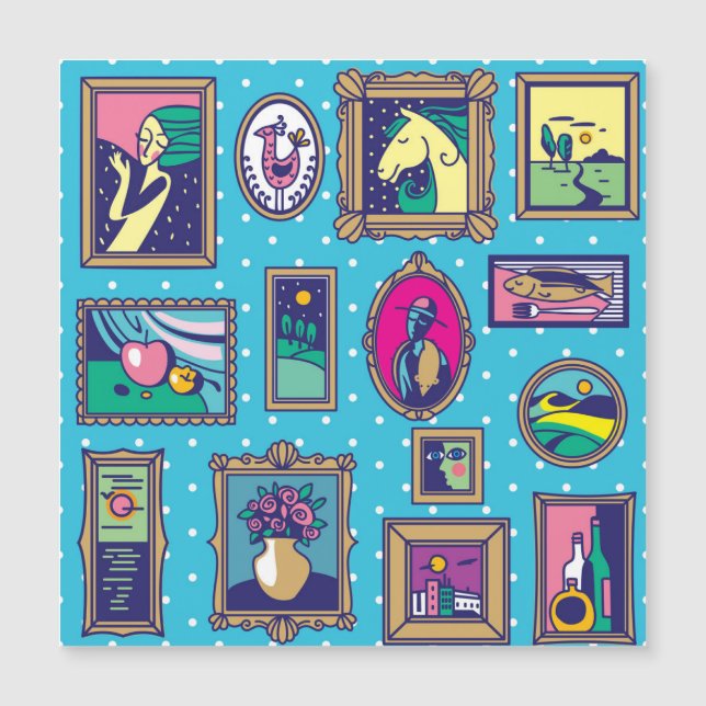 Muro de la galería: Colección de imágenes diversa (Anverso)