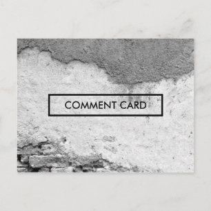 muro de la tarjeta de comentario