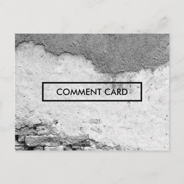 muro de la tarjeta de comentario (Anverso)