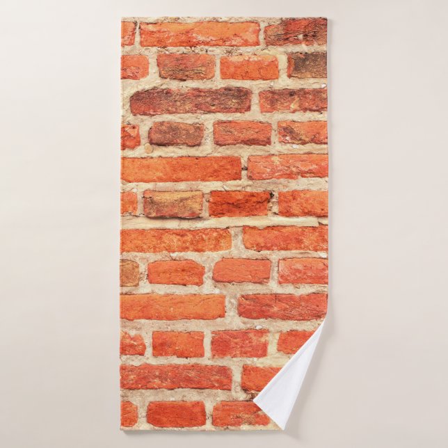 Muro de ladrillo de textura de pared (Toalla de baño)