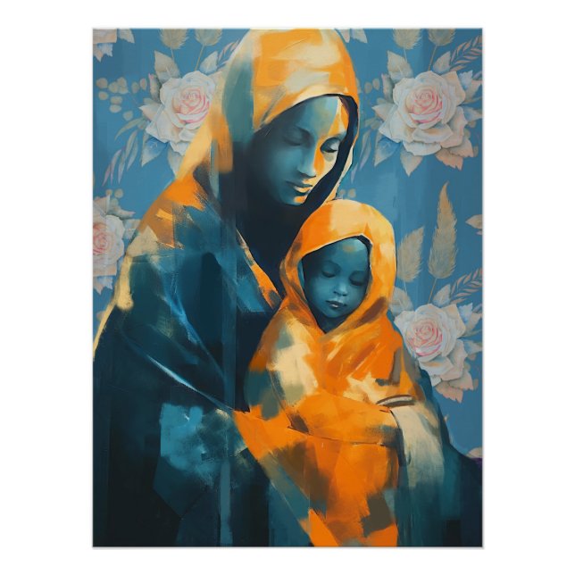 Muro de maternidad sentimental arte en Poster bril (Anverso)