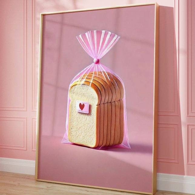 Muro de pan lindo, arte de los amantes de la tosta (Toast art)