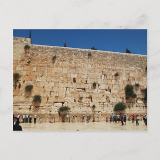Muro occidental, tarjeta postal de Jerusalén