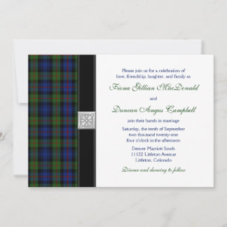 Murray de la invitación a la boda de Atholl Tartán