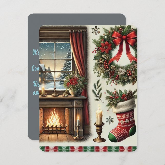 Murugi Moments Christma Invitaciones Cartas (Anverso / Reverso)