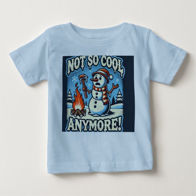 Murugi Usa Navidades de Snowman Baby Fine Jersey (Anverso)