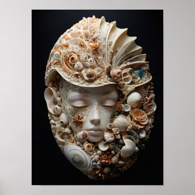 Musa de Océano - Mujer jurídica abstracta arte (Frente)