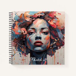 Musa en líneas: cuaderno artístico femenino