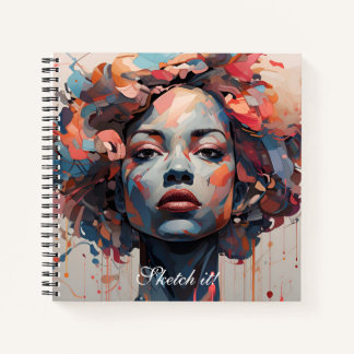 Musa en líneas: cuaderno artístico femenino