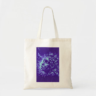 Musa Mecánica | Bolso tote ciberpunk púrpura