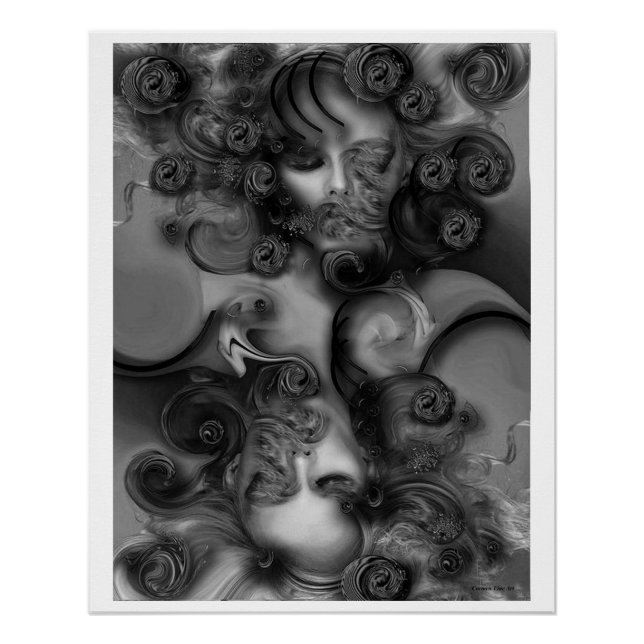 "Musa sensible". Póster brillante (Anverso)