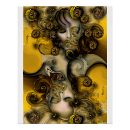 "Musa sensible". Póster brillante