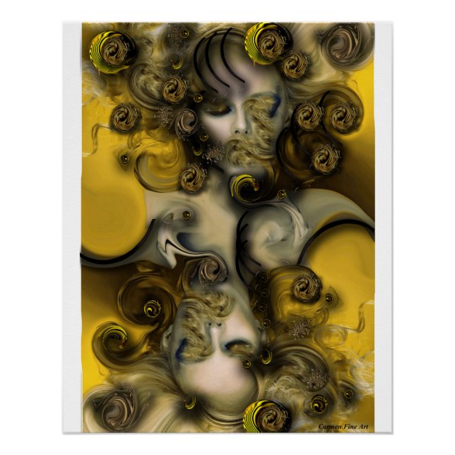 "Musa sensible". Póster brillante (Anverso)