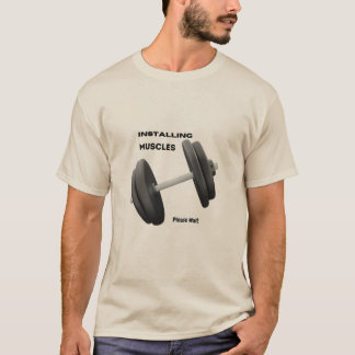 Musculación de camisetas con logotipo