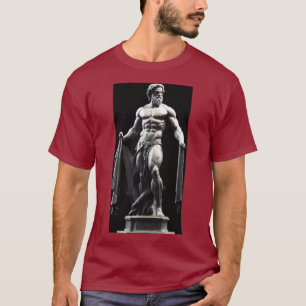 Muscular Camiseta De La Estatua De Dios Griega.
