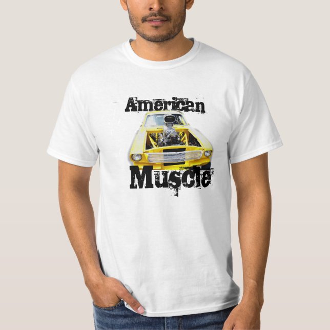 ¡Músculo americano! Camiseta masculina (Anverso)