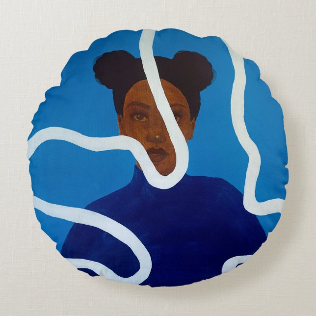 Muse #1 Almohada redonda (Anverso)