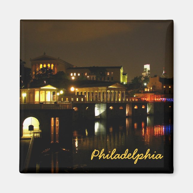 Museo de arte en el imán nocturno (Frente)