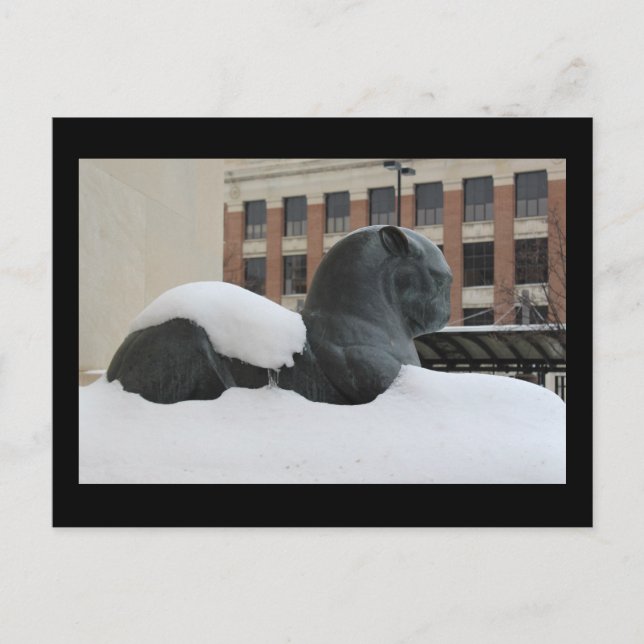 Museo de Historia Natural, Ann Arbor, postal MI (Anverso)