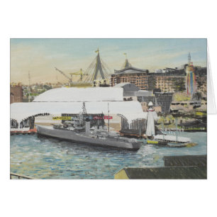 Museo marítimo de Sydney del balcón del hotel.