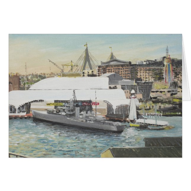 Museo marítimo de Sydney del balcón del hotel. (Anverso (Horizontal))