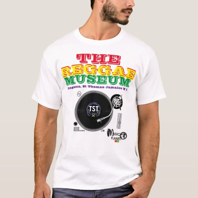 MUSEO REGGAE MERCH Camiseta básica masculina (Anverso)